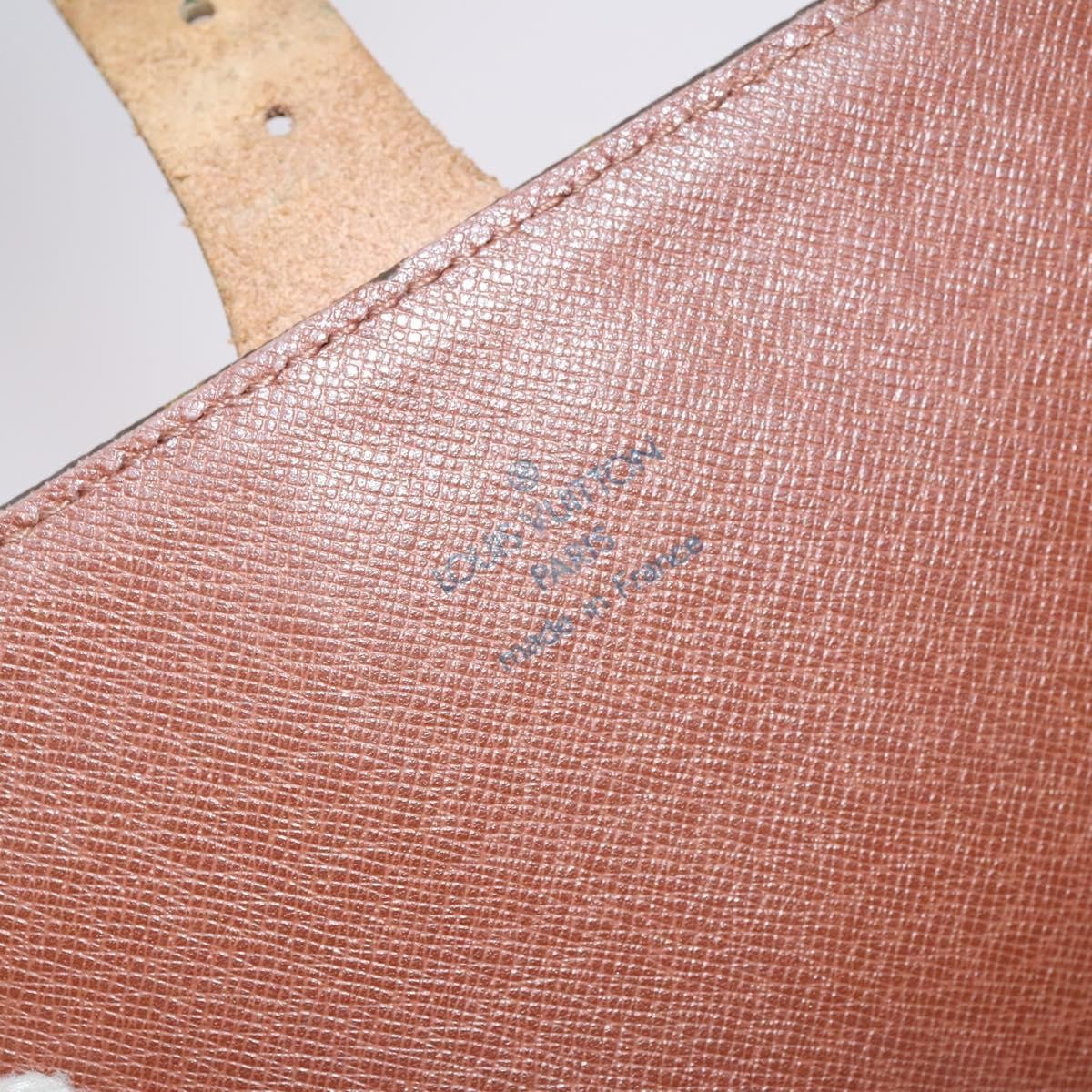 Louis Vuitton Cartouchiere Monogram Canvas Brown Canvas Shoulder Bag Bag (Pre-Owned)