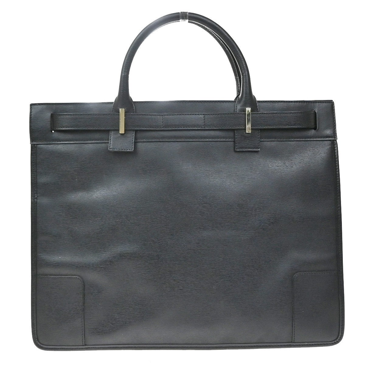 Gucci Business Leather Black Leather Handbag (Pre-Owned)
