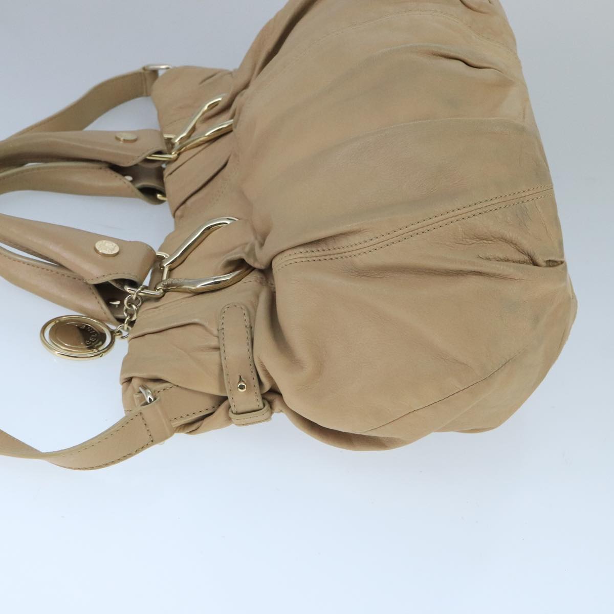 Céline Pillow Beige Leather Handbag (Pre-Owned)