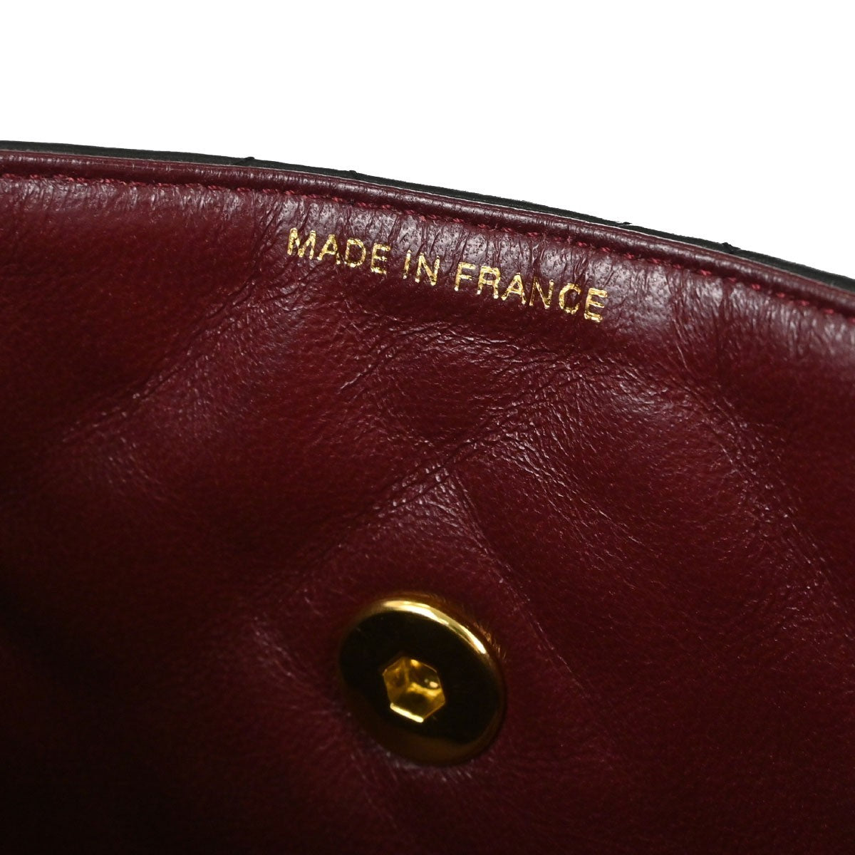 Chanel Vintage Classic Top Handle Flap Quilted Lambskin Black Leather Handbag (Pre-Owned)