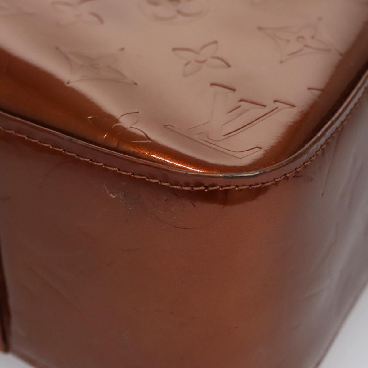 Louis Vuitton Columbus Brown Patent Leather Tote Bag (Pre-Owned)