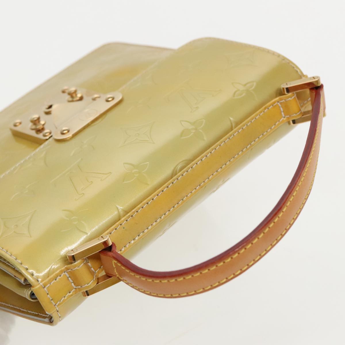 Louis Vuitton Spring Street Yellow Patent Leather Handbag (Pre-Owned)