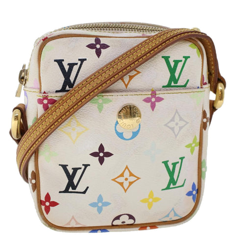 Louis Vuitton Rift White Canvas Handbag (Pre-Owned)