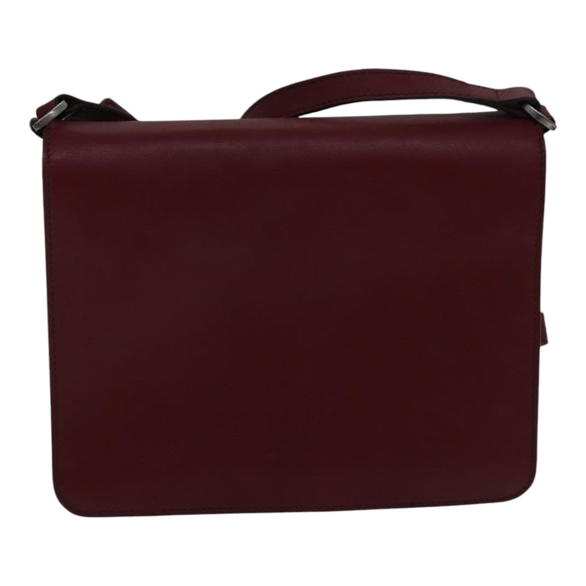 Cartier Burgundy Leather Shoulder Bag (Pre-Owned)
