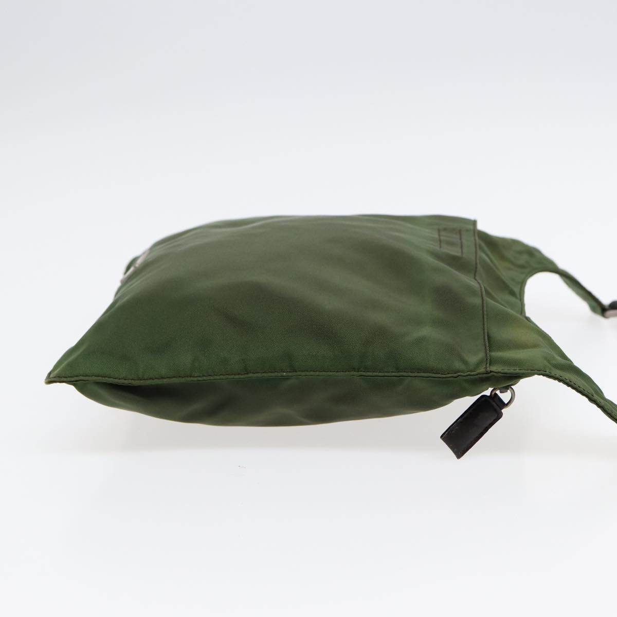 Prada Tessuto Khaki Synthetic Shoulder Bag (Pre-Owned)