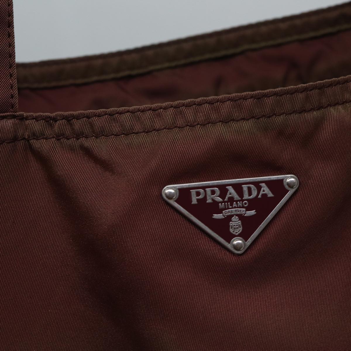 Prada Robot Brown Synthetic Tote Bag (Pre-Owned)