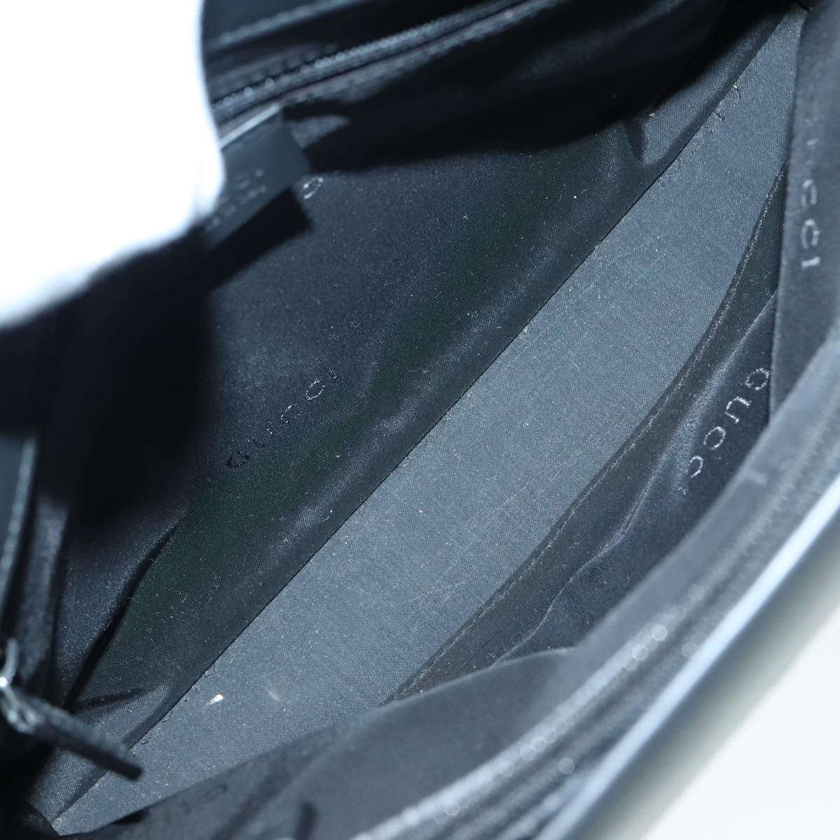 Gucci Bamboo Black Leather Handbag (Pre-Owned)