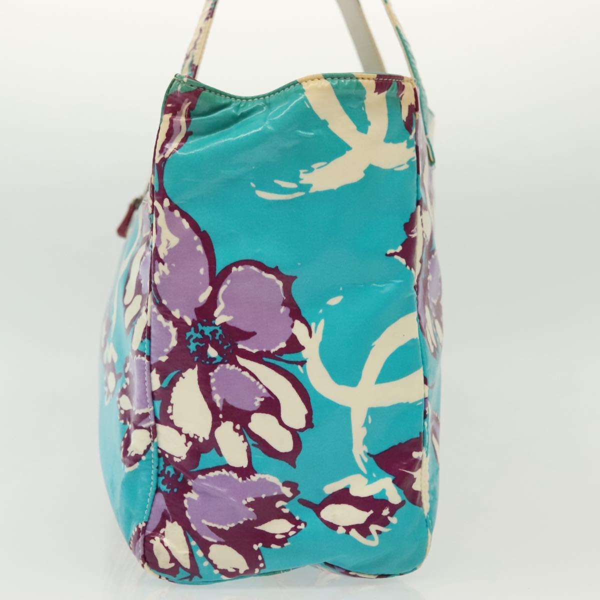 Chanel Blue Vinyl Tote Bag (Pre-Owned)