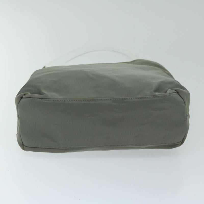 Prada Tessuto Khaki Canvas Shoulder Bag (Pre-Owned)