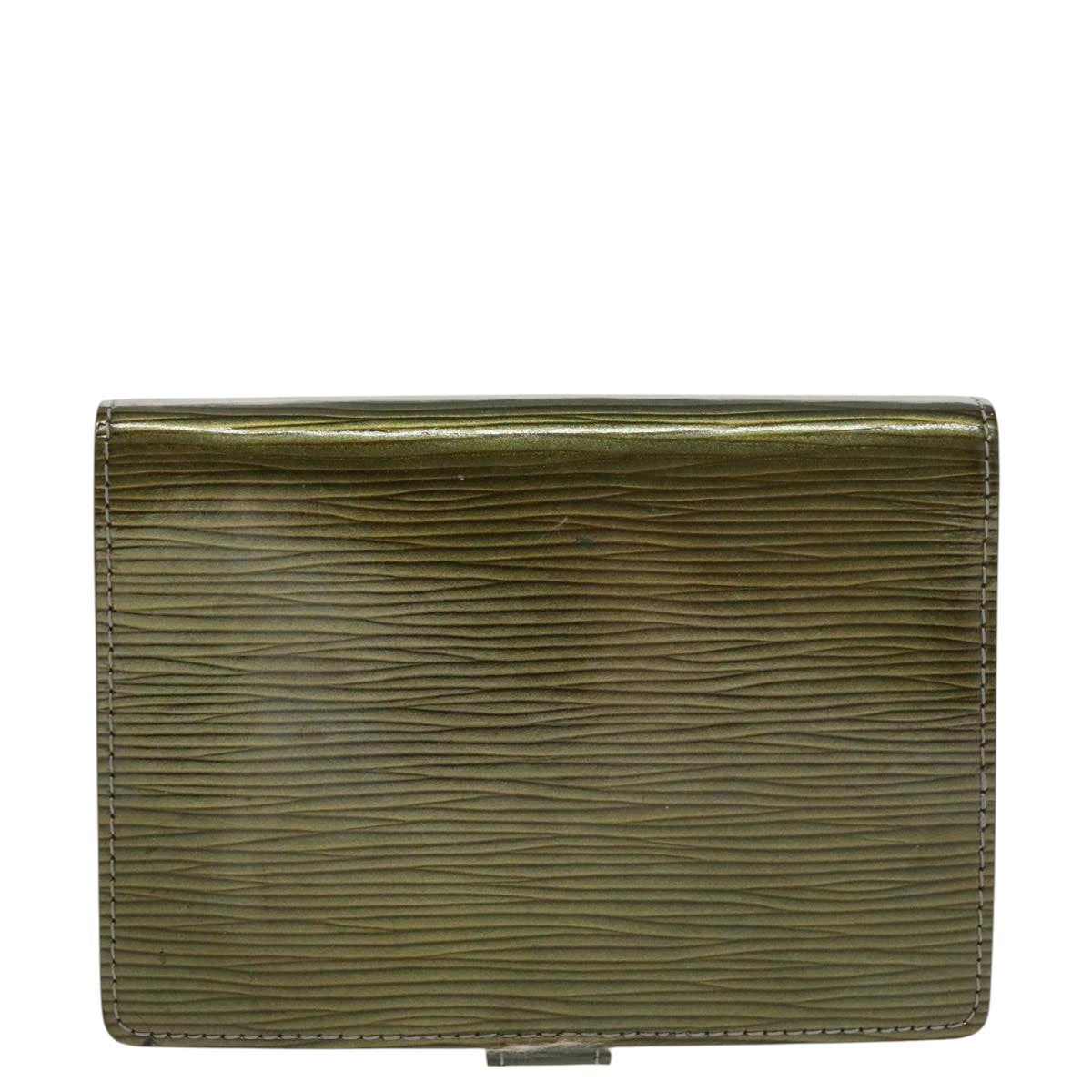 Louis Vuitton Agenda Pm Green Leather Wallet  (Pre-Owned)