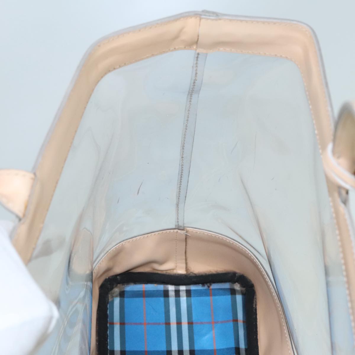 Burberry Transparent Vinyl Tote Bag (Pre-Owned)