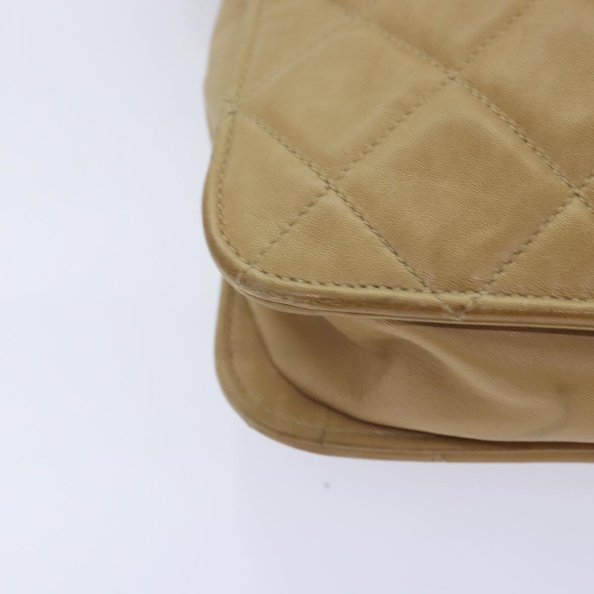 Chanel Camera Beige Leather Shoulder Bag (Pre-Owned)