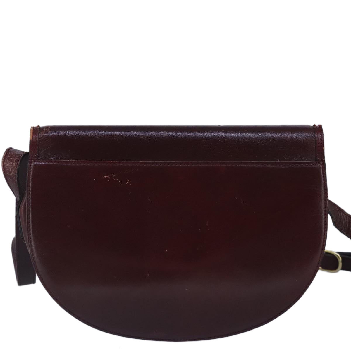 Bally Burgundy Leather Shoulder Bag (Pre-Owned)