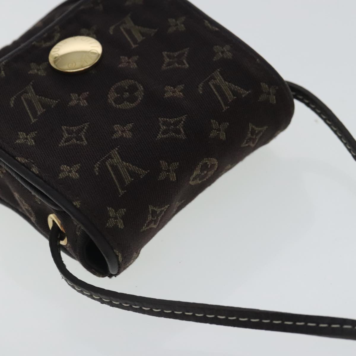 Louis Vuitton Mini Lin Brown Canvas Clutch Bag (Pre-Owned)