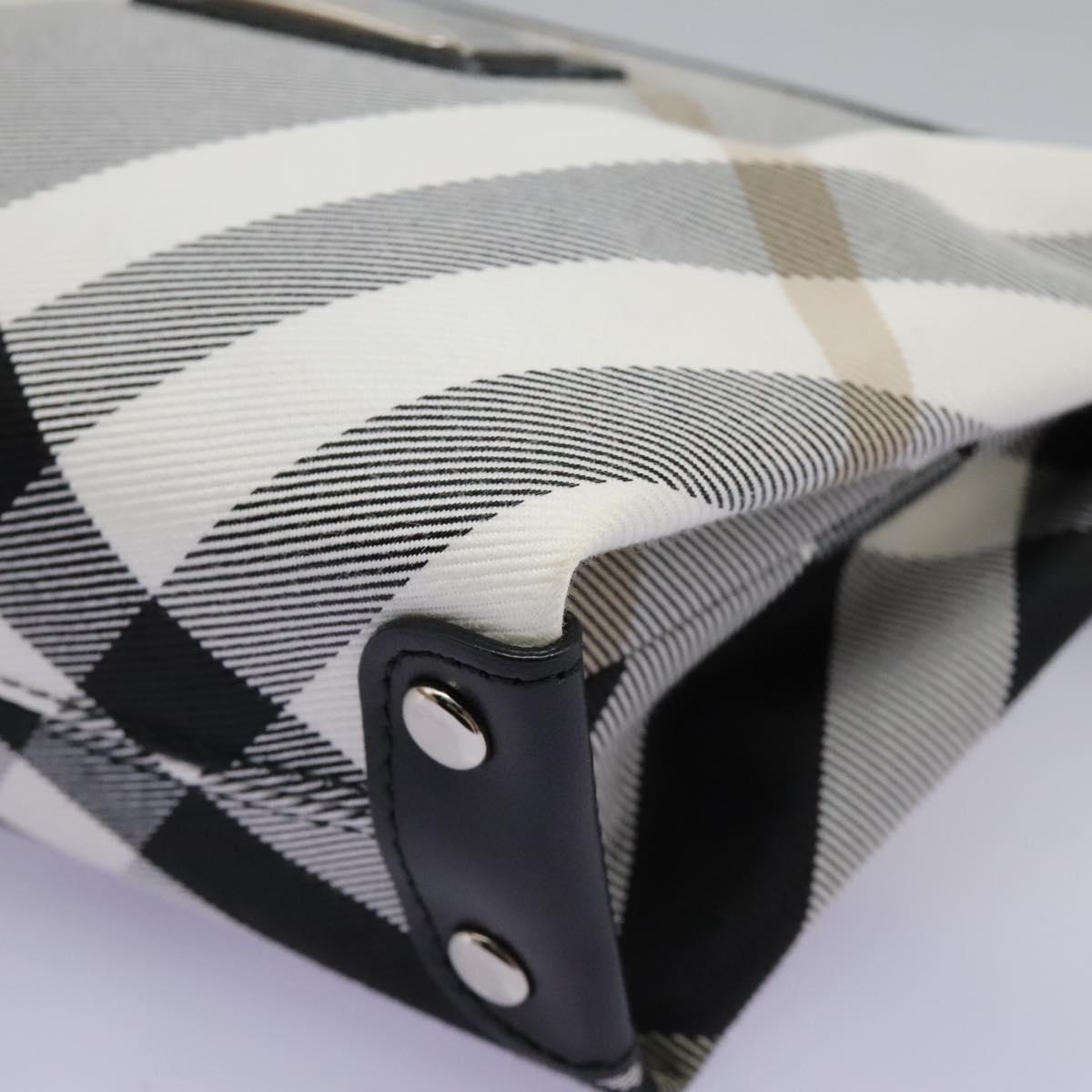 Burberry Nova Check Grey Canvas Clutch Bag (Pre-Owned)