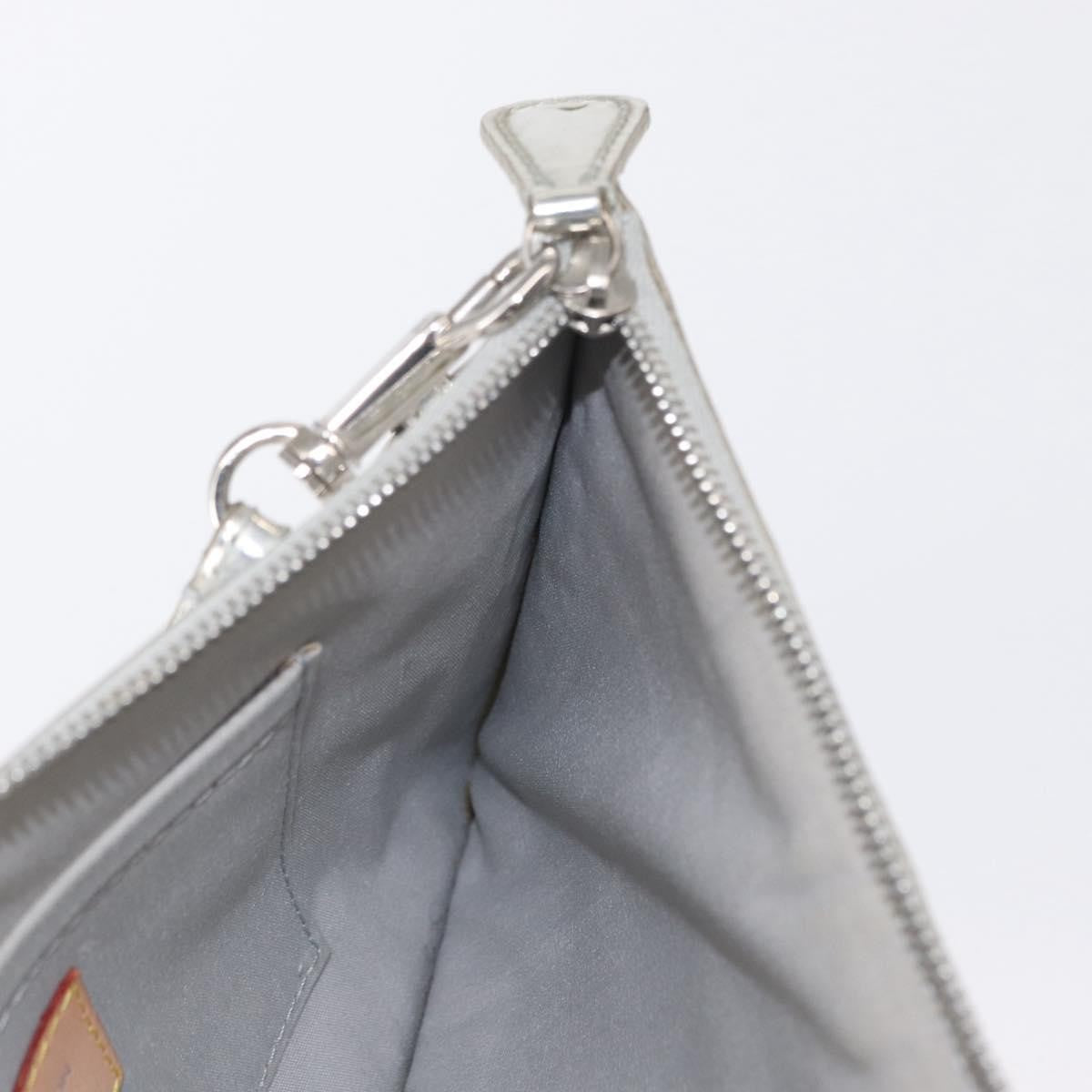 Louis Vuitton Pochette Clutch Monogram Miroir Pvc Silver Pvc Clutche & Pouche Bag (Pre-Owned)