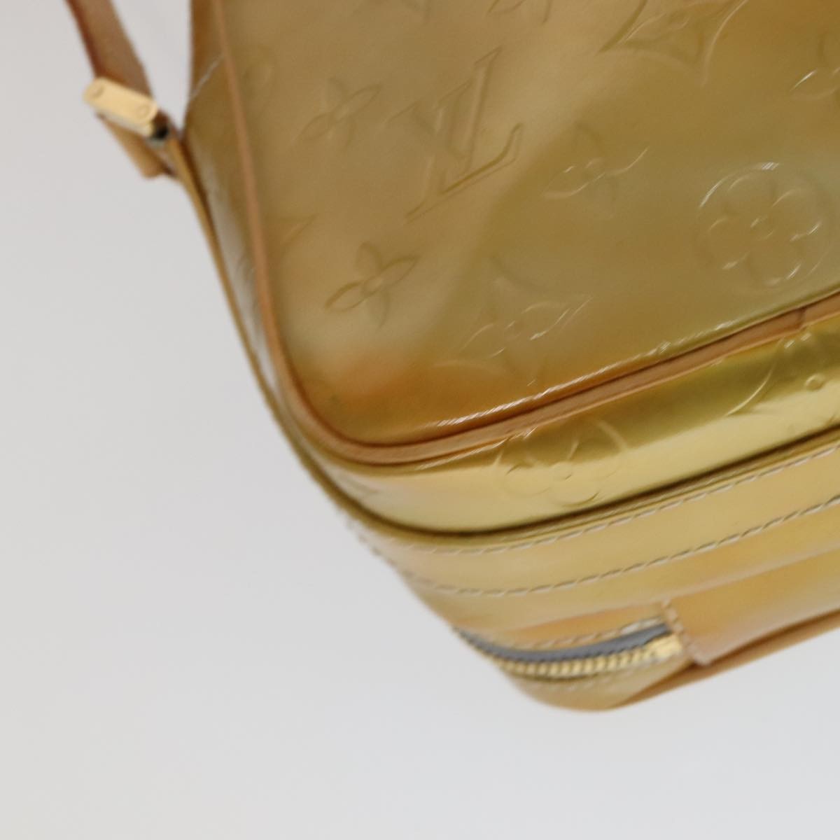 Louis Vuitton Wooster Monogram Vernis Yellow Patent_Leather Bag (Pre-Owned)