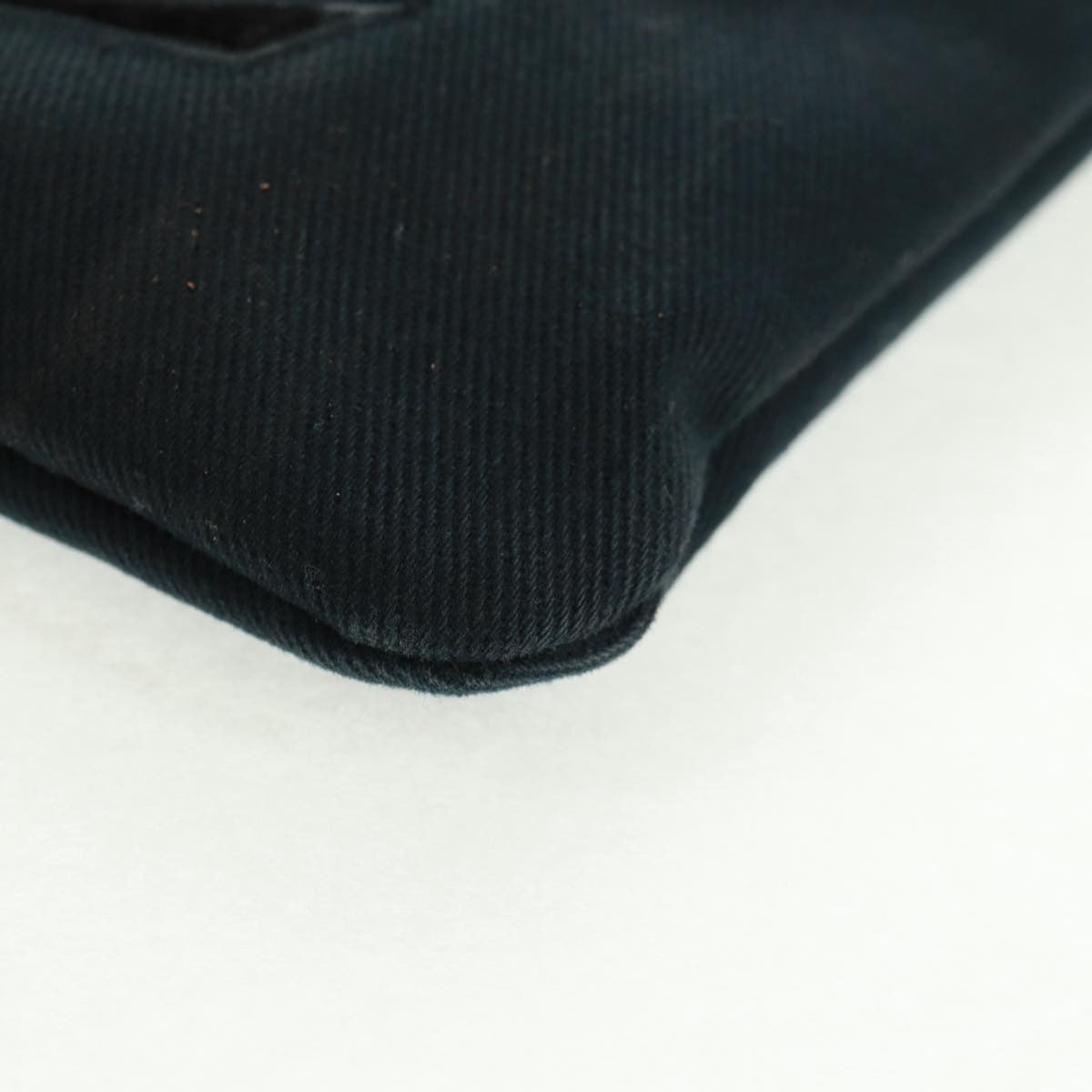 Saint Laurent Vintage Canvas Black Canvas Handbag (Pre-Owned)