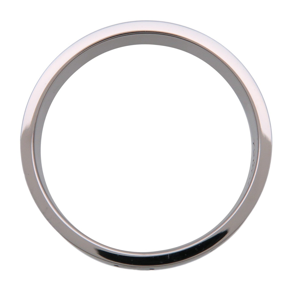 Cartier Love Band 18K White Gold Silver White_Gold Ring Jewelry (Pre-Owned)