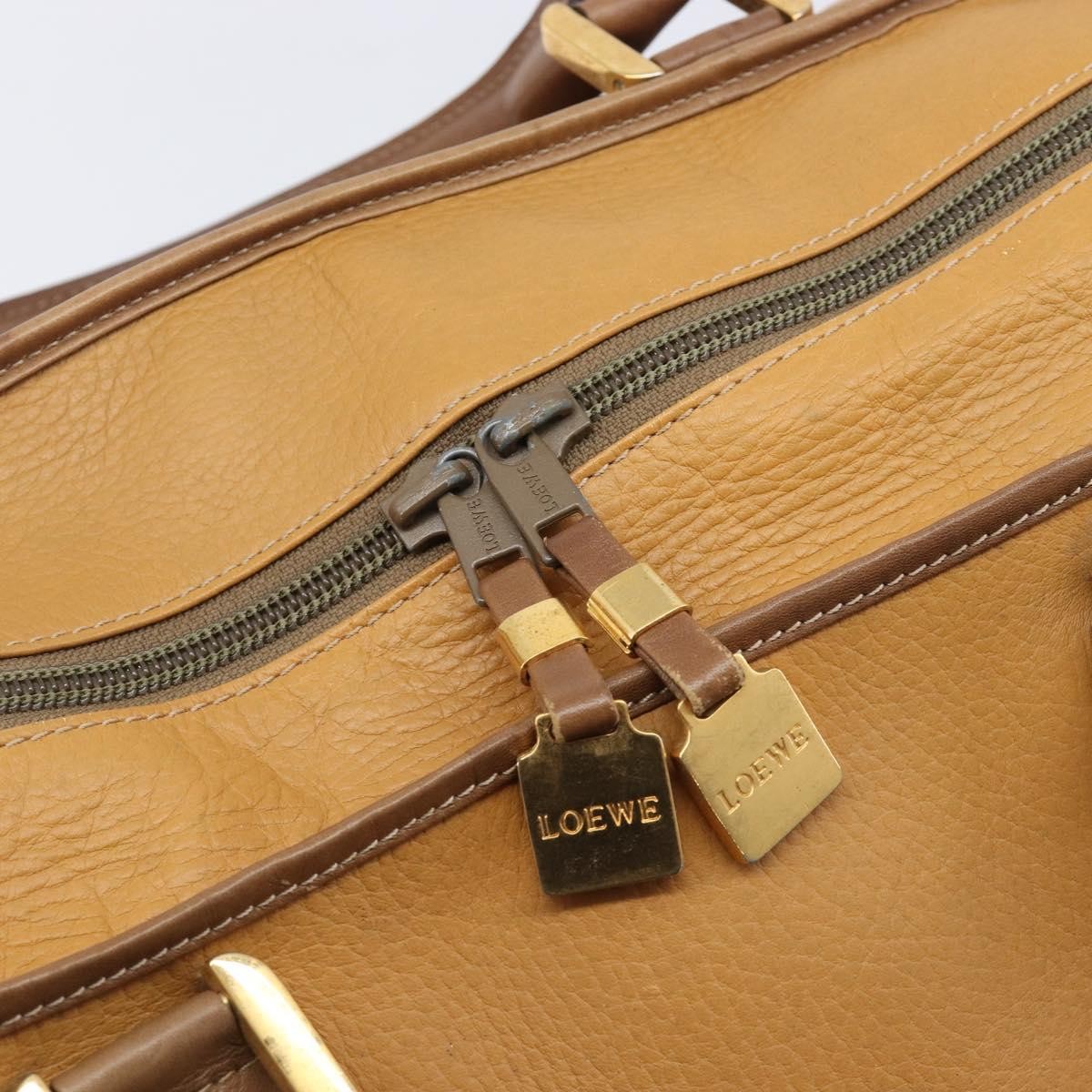 Loewe Amazona Leather Beige Leather Handbag (Pre-Owned)