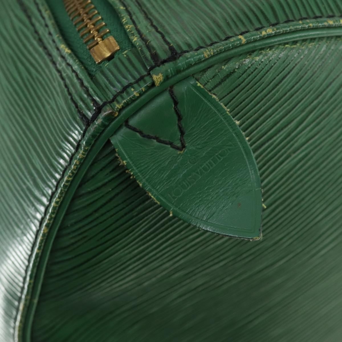 Louis Vuitton Keepall Epi Leather Green Leather Travel Bag Bag (Pre-Owned)