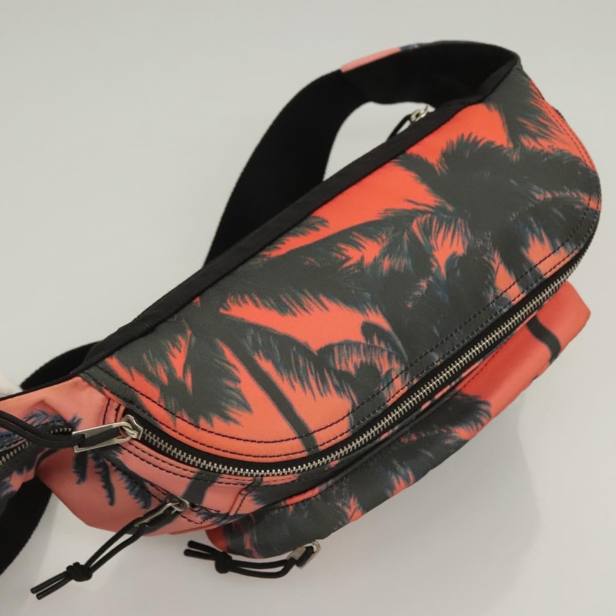 Saint Laurent Front Pocket Waist Printed Nylon Pink Nylon Shoulder Bag Bag (Pre-Owned)