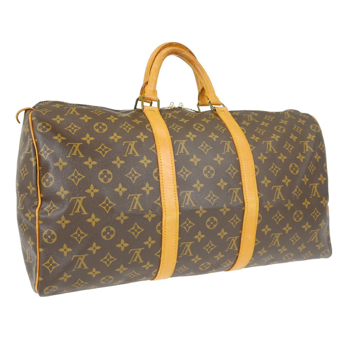 Louis Vuitton Keepall Monogram Canvas Brown Canvas Travel Bag Bag (Pre-Owned)