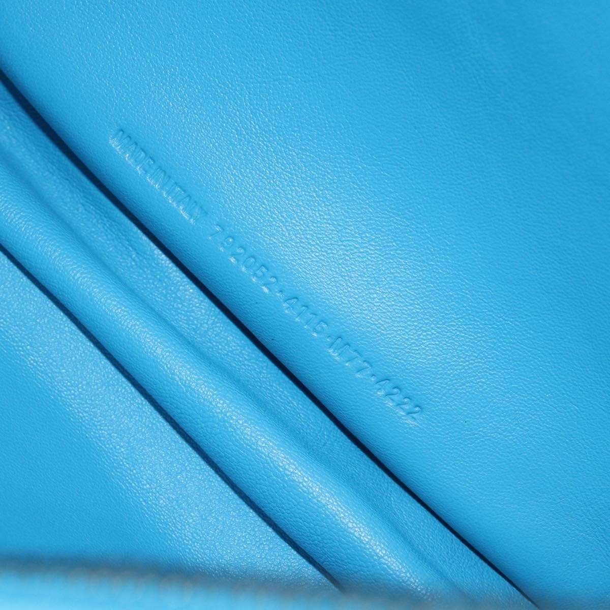 Balenciaga Leopolda Satin Blue Satin Shoulder Bag Bag (Pre-Owned)