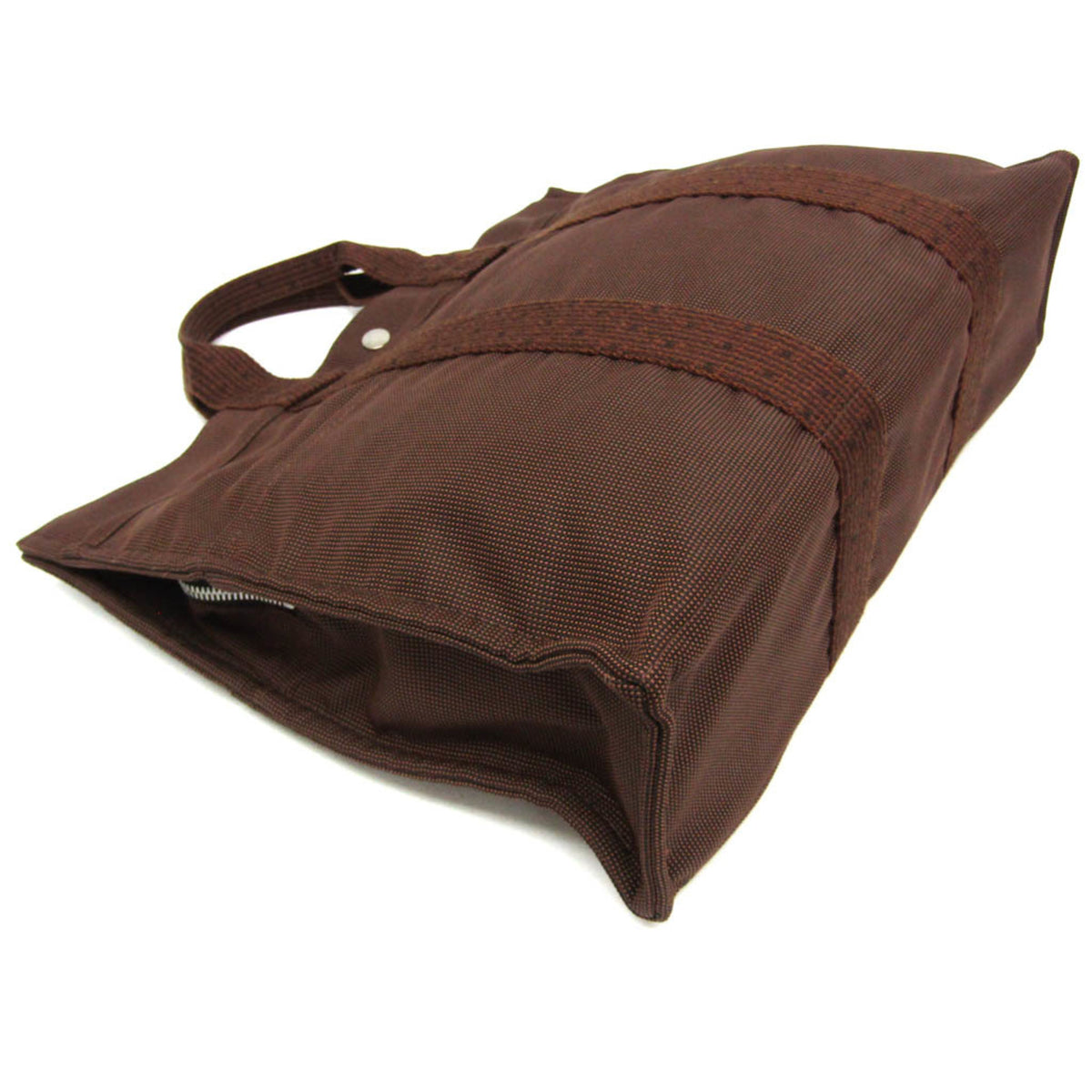 Hermes Fourre-Tout Herline Canvas Brown Canvas Tote Bag Bag (Pre-Owned)