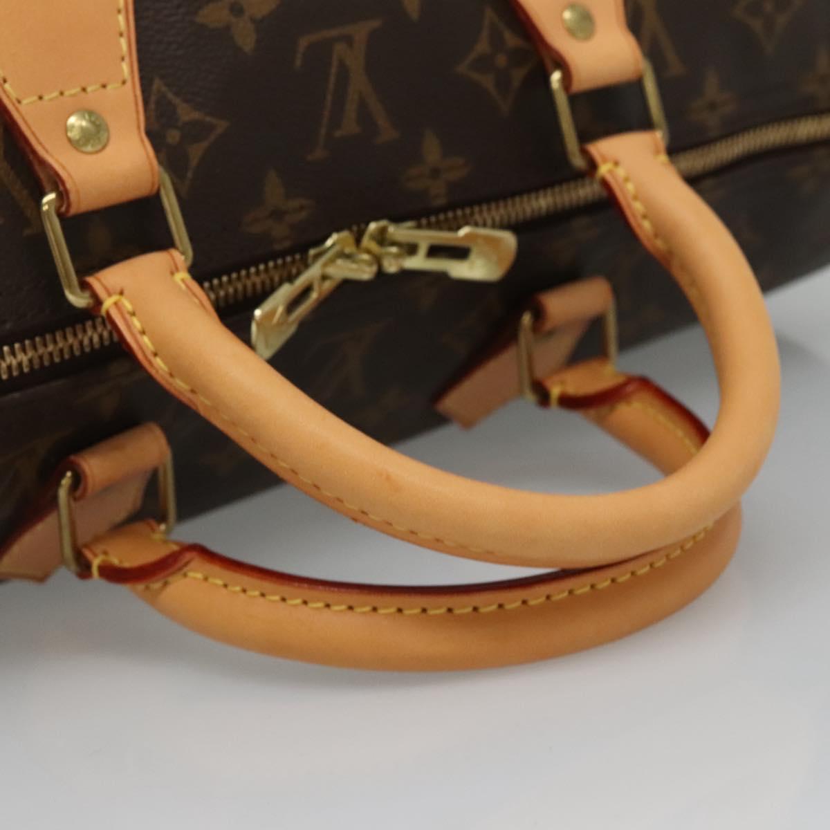Louis Vuitton Speedy Bandoulière Brown Canvas, Leather Travel Bag (Pre-Owned)
