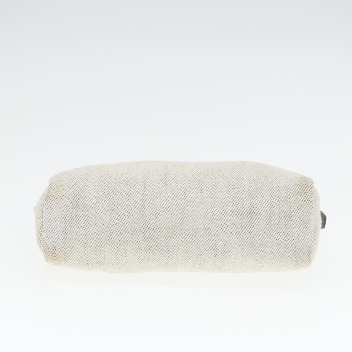 Prada Triangle Logo Beige Denim - Jeans Clutch Bag (Pre-Owned)