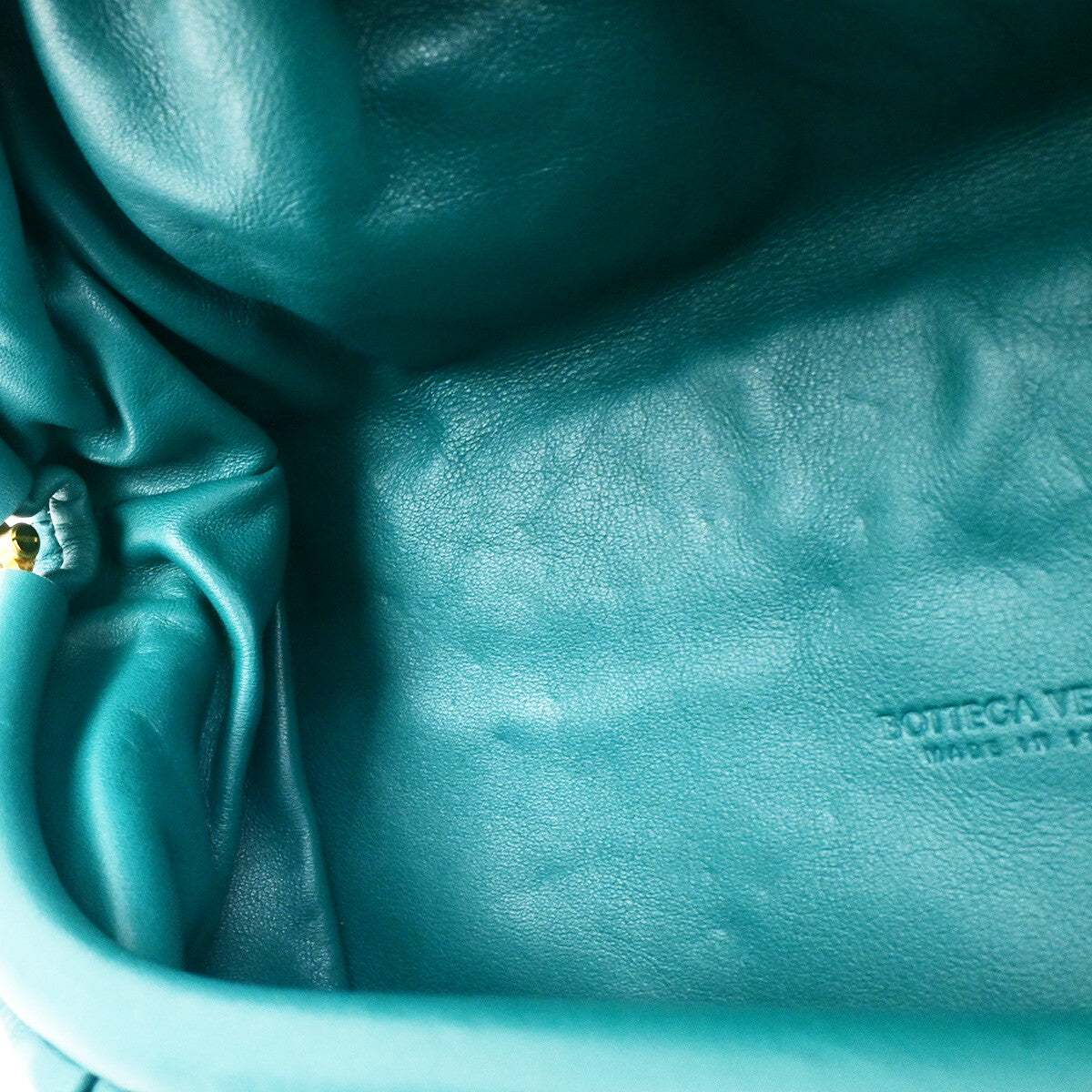 Bottega Veneta The Chain Leather Green Leather Bag (Pre-Owned)