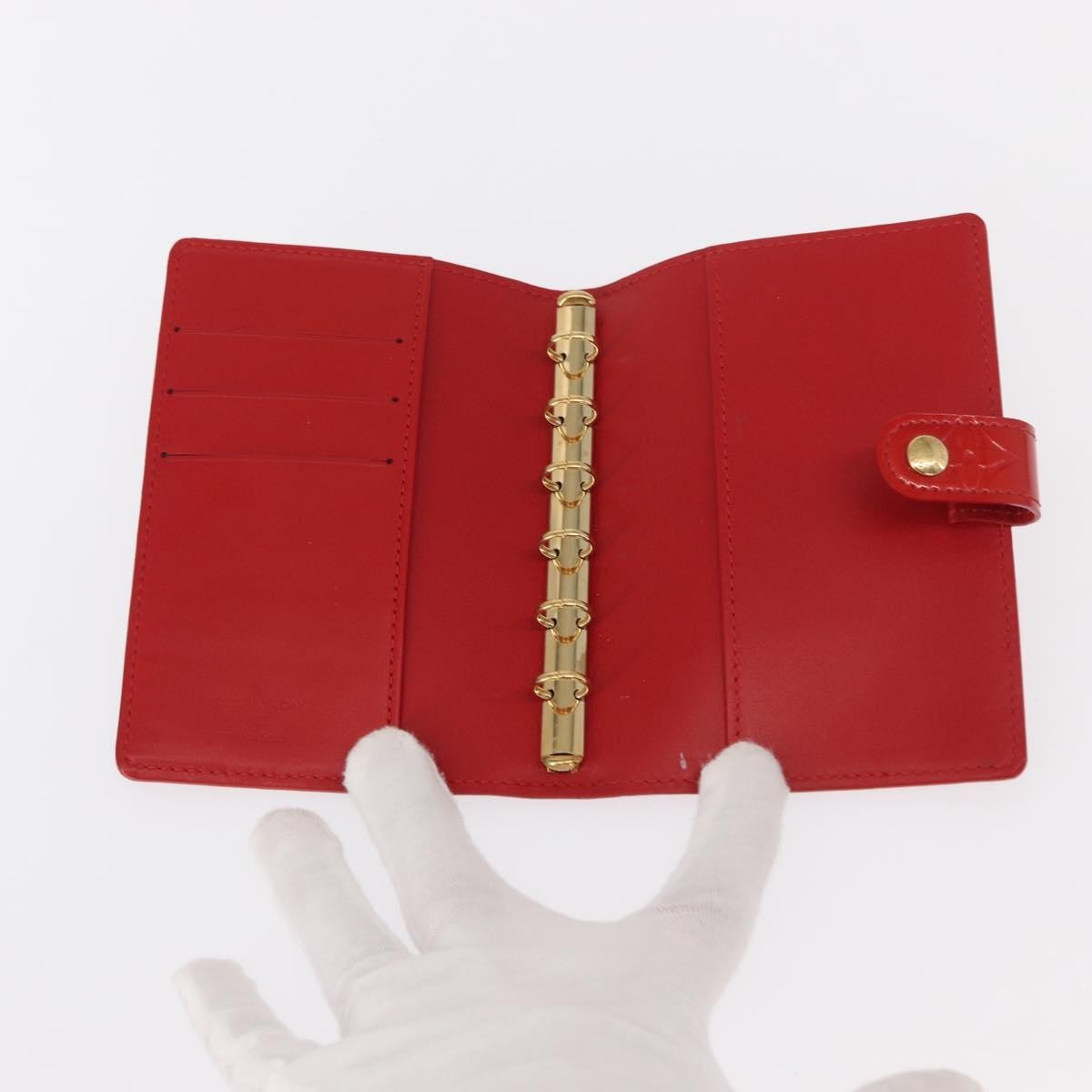 Louis Vuitton Agenda Cover Patent Leather Red Patent_Leather Toiletry Case Accessory (Pre-Owned)