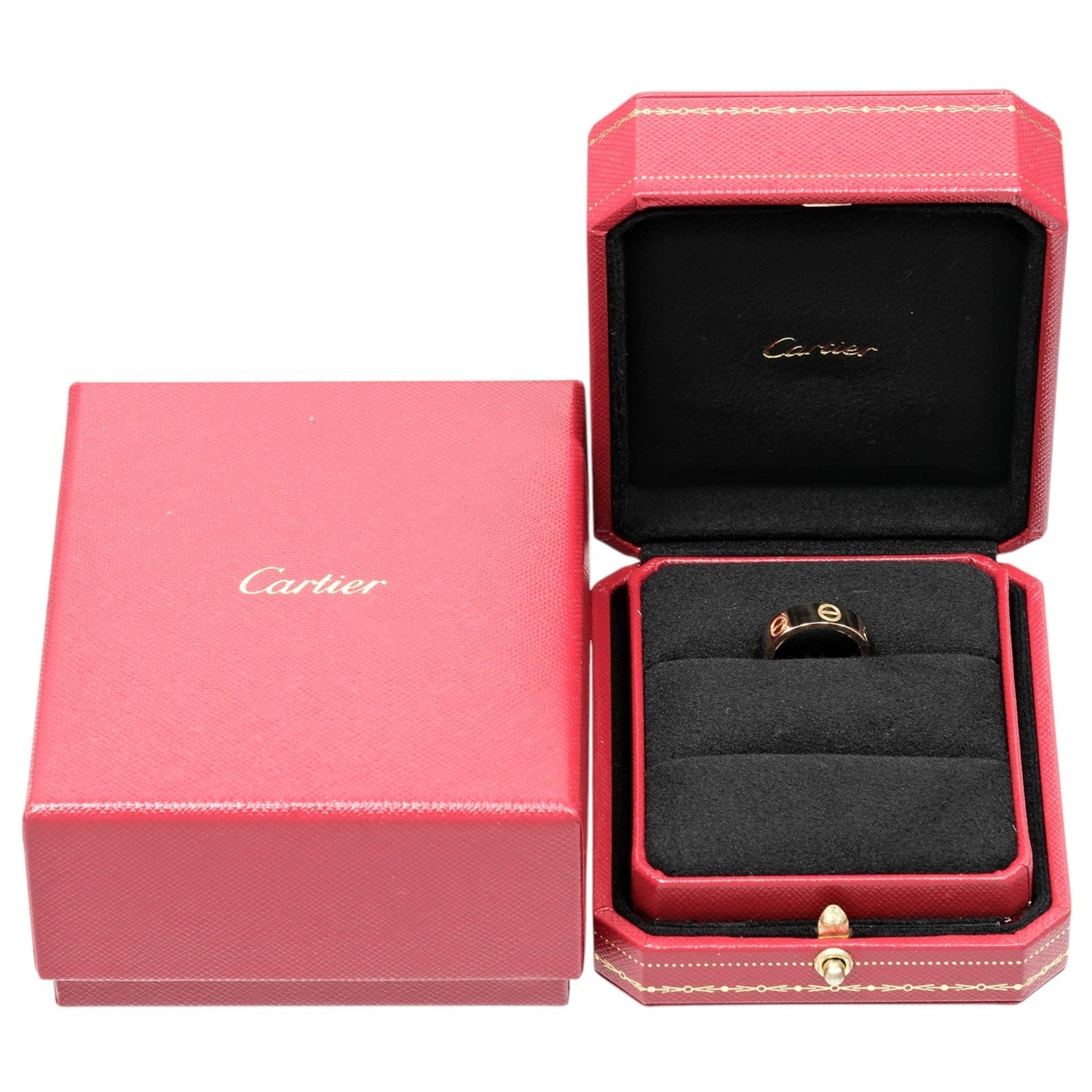 Cartier Love Wedding Band 18K Yellow Gold Gold Yellow_Gold Ring Jewelry (Pre-Owned)
