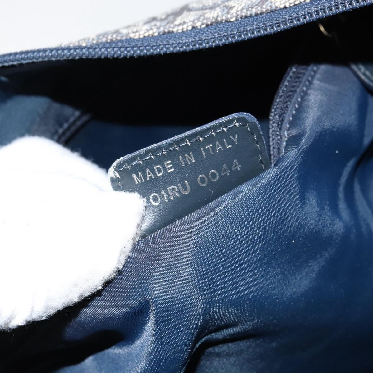 Christian Dior Vintage Trotter Canvas Navy Canvas Shoulder Bag Bag (Pre-Owned)