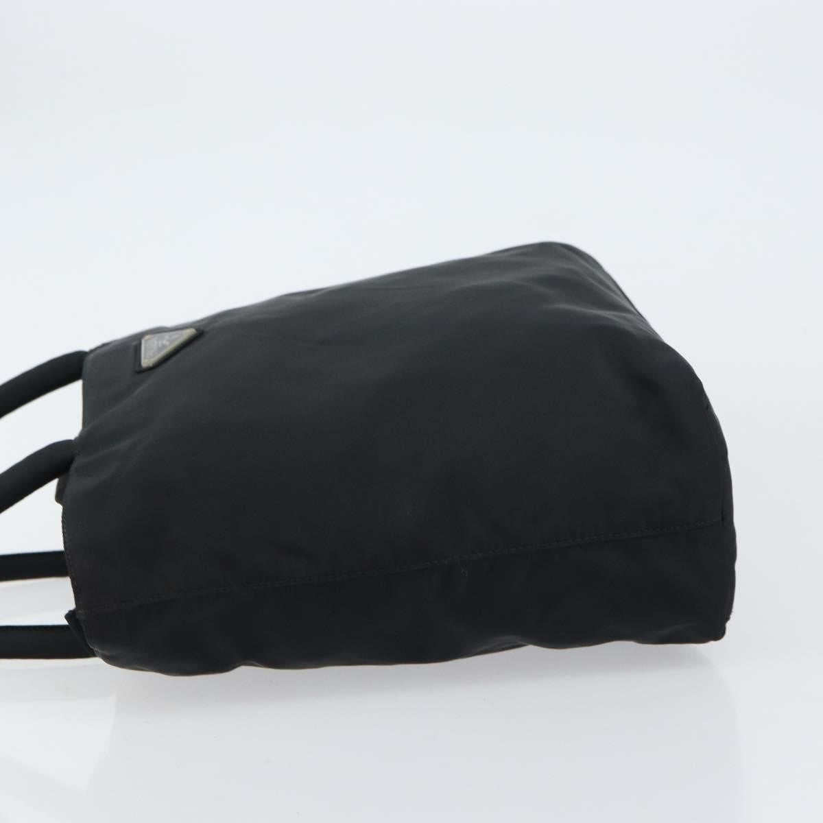 Prada Vintage Zip Tessuto Black Nylon Tote Bag Bag (Pre-Owned)
