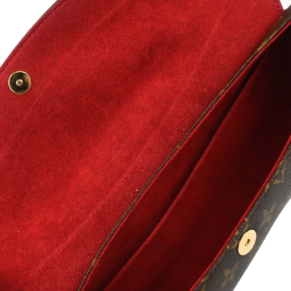 Louis Vuitton Sonatine Monogram Canvas Brown Canvas Handbag (Pre-Owned)