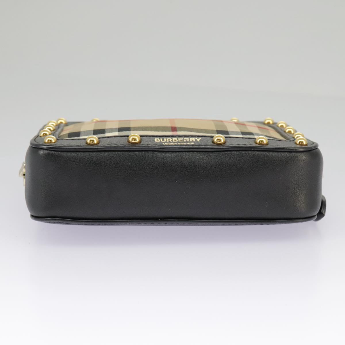 Burberry Vintage Check Beige Synthetic Shoulder Bag (Pre-Owned)