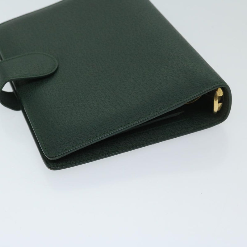 Gucci Couverture Agenda Green Leather Wallet  (Pre-Owned)