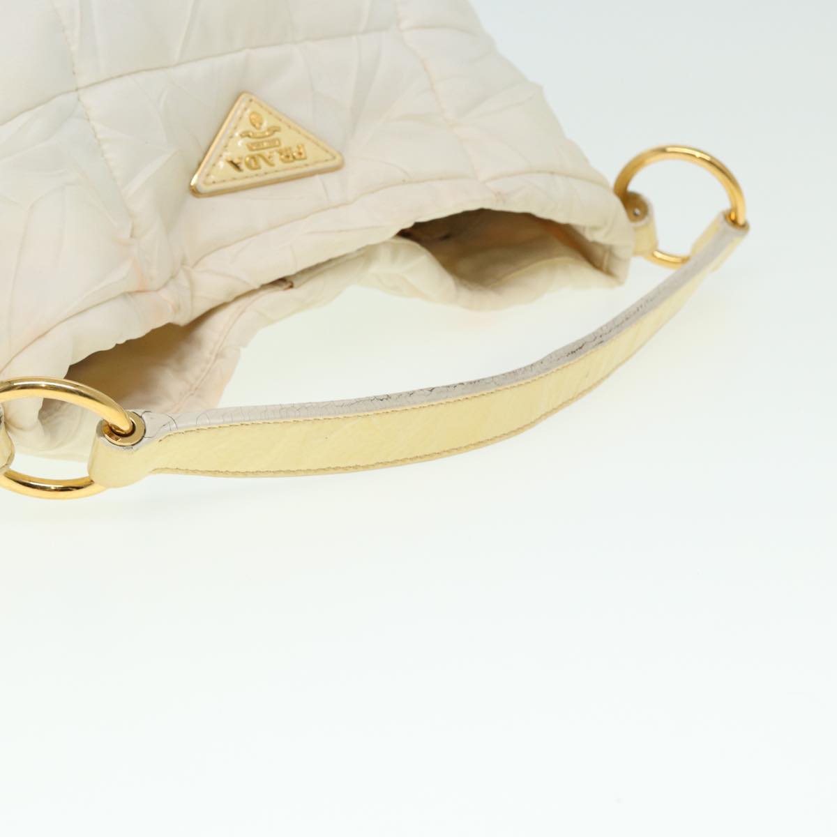 Prada White Synthetic Shoulder Bag (Pre-Owned)