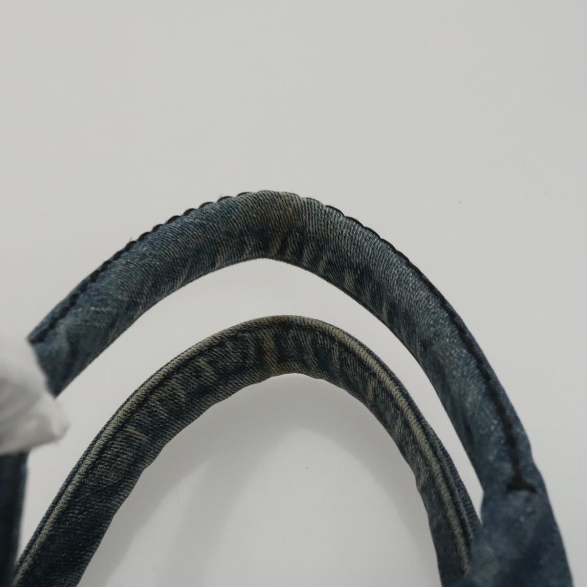 Prada Canapa Blue Denim - Jeans Tote Bag (Pre-Owned)