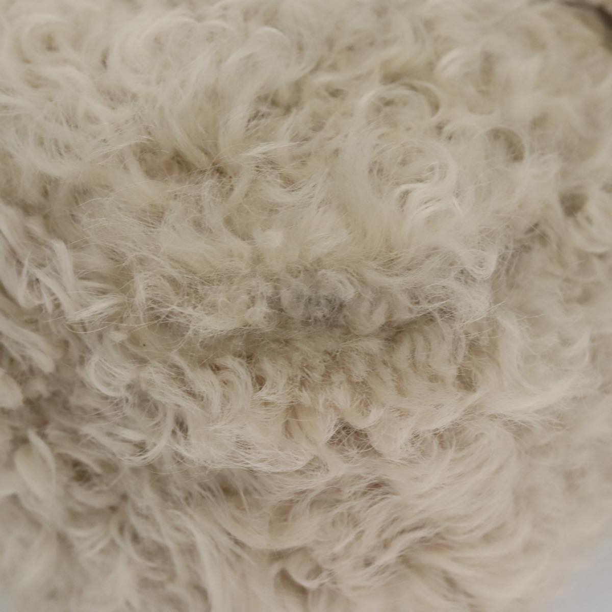 Céline Beige Faux Fur Shoulder Bag (Pre-Owned)
