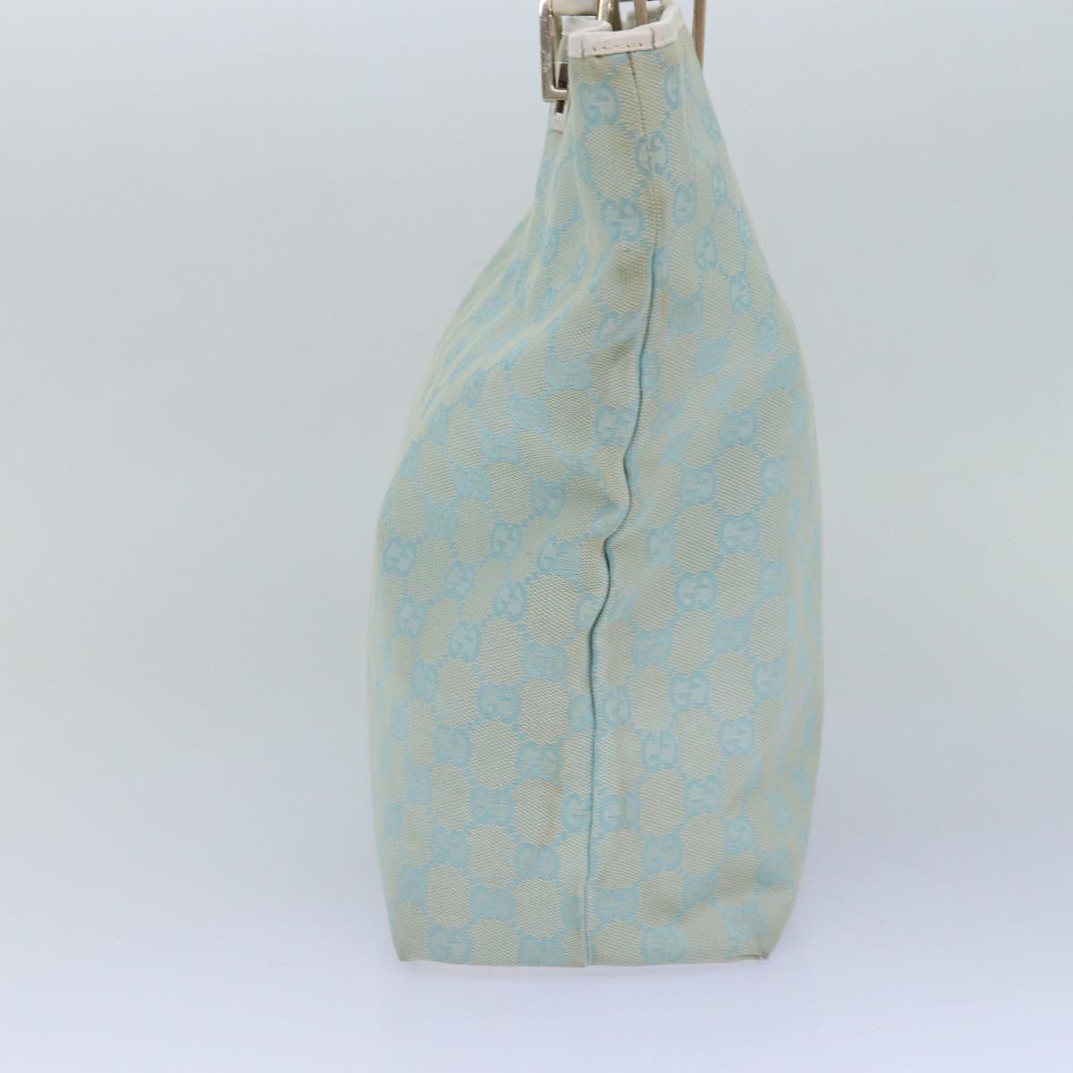 Gucci Gg Canvas Blue Canvas Tote Bag (Pre-Owned)