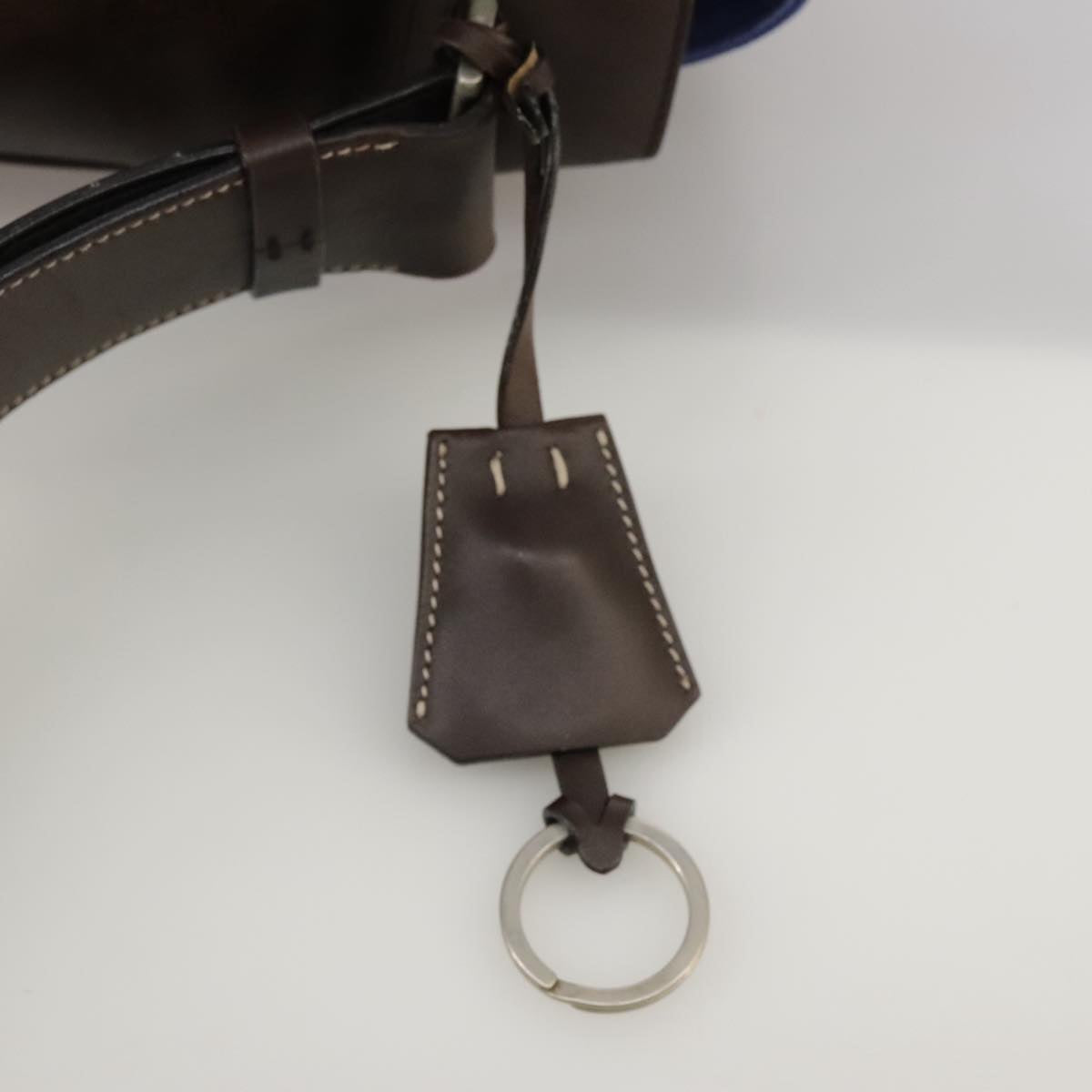Prada Blue Canvas Shoulder Bag (Pre-Owned)
