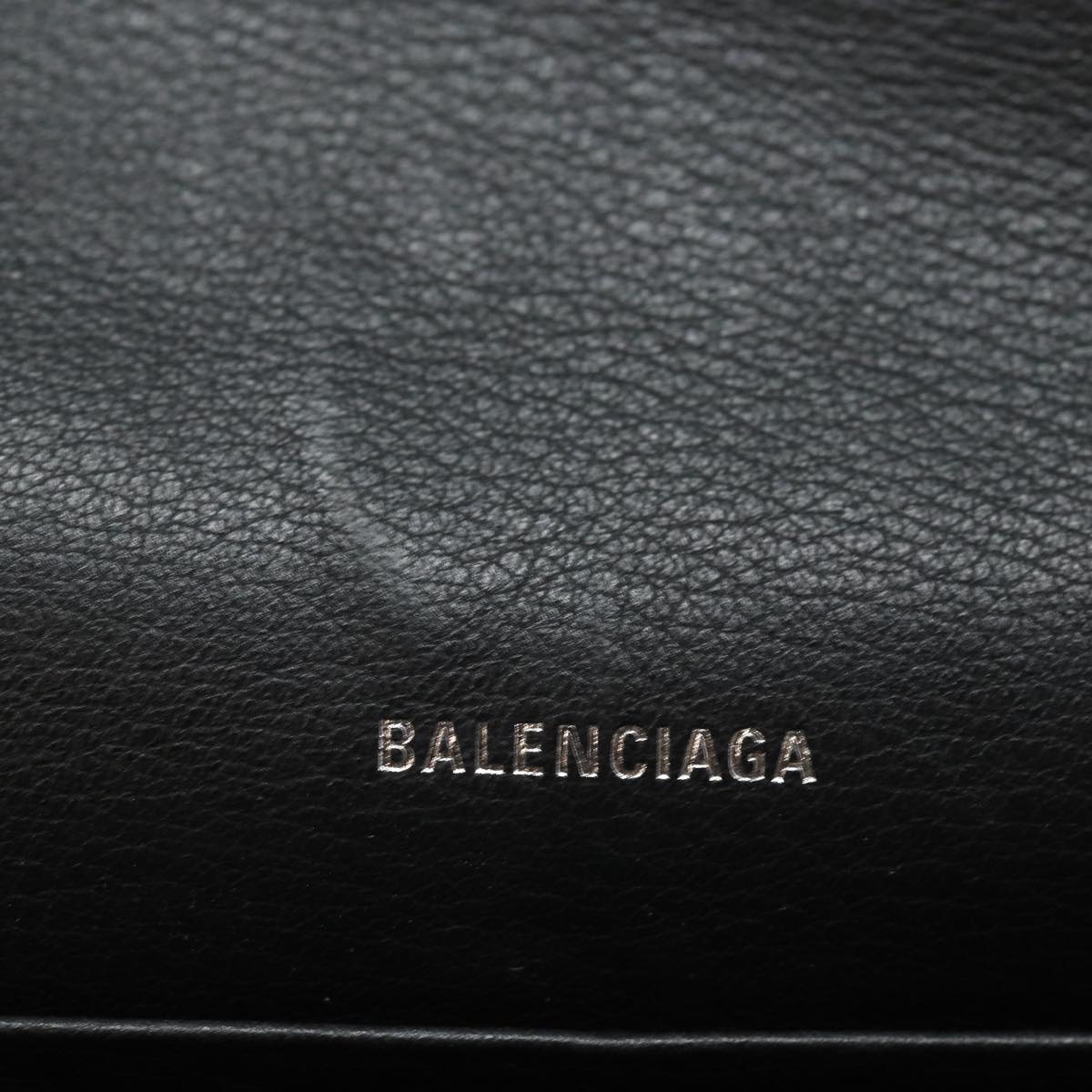 Balenciaga Papier Black Leather Wallet  (Pre-Owned)