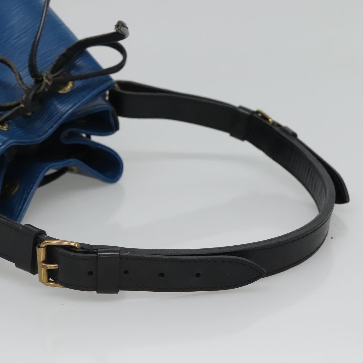 Louis Vuitton Petit Noé Navy Leather Shoulder Bag (Pre-Owned)