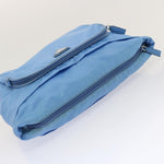 Prada Tessuto Blue Synthetic Clutch Bag (Pre-Owned)