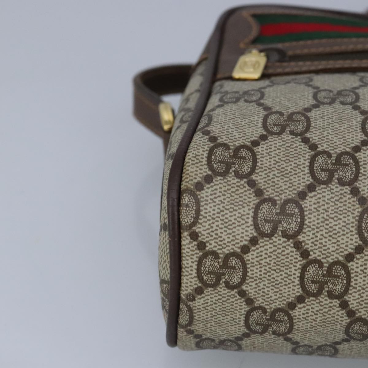 Gucci Ophidia Beige Canvas Shoulder Bag (Pre-Owned)