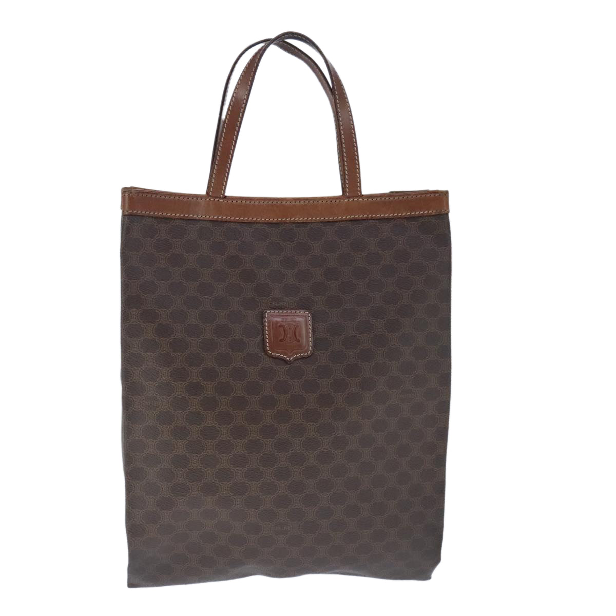 Céline Macadam Brown Canvas Handbag (Pre-Owned)