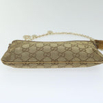Gucci Gg Canvas Gold Canvas Handbag (Pre-Owned)
